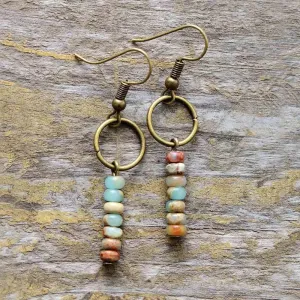 StoneBead Elegance Earrings