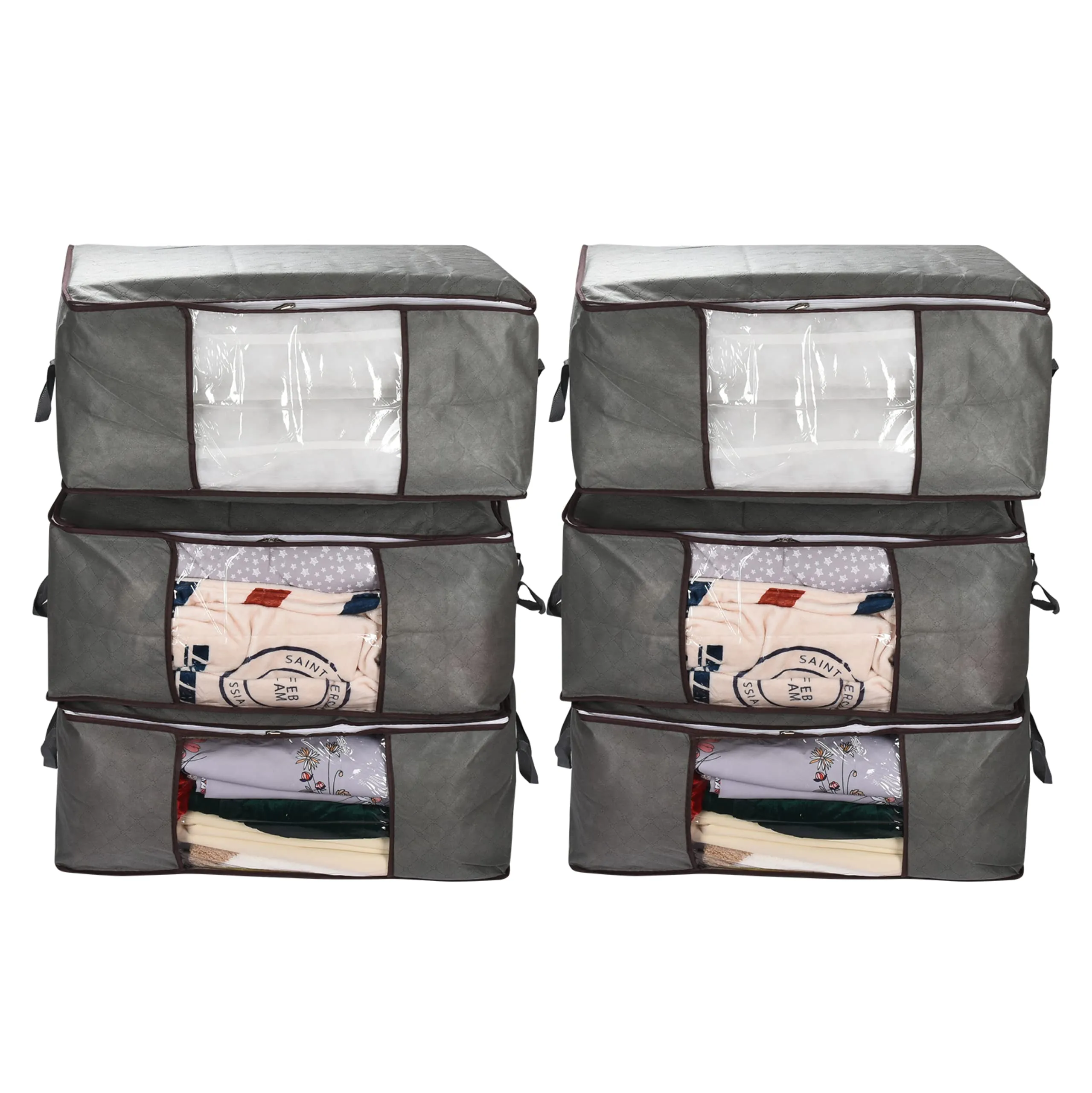 Storage Organizer For Folded Clothes And Winter Blankets - Heavy-Duty Foldable