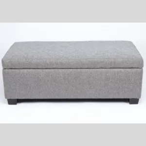 Storage Ottoman With Fabric Upholstery