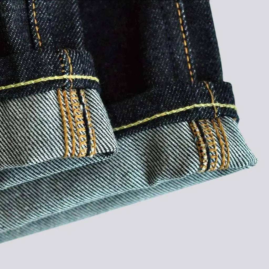 Straight 18oz men's self-edge jeans