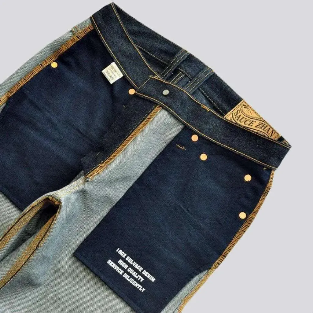 Straight 18oz men's self-edge jeans