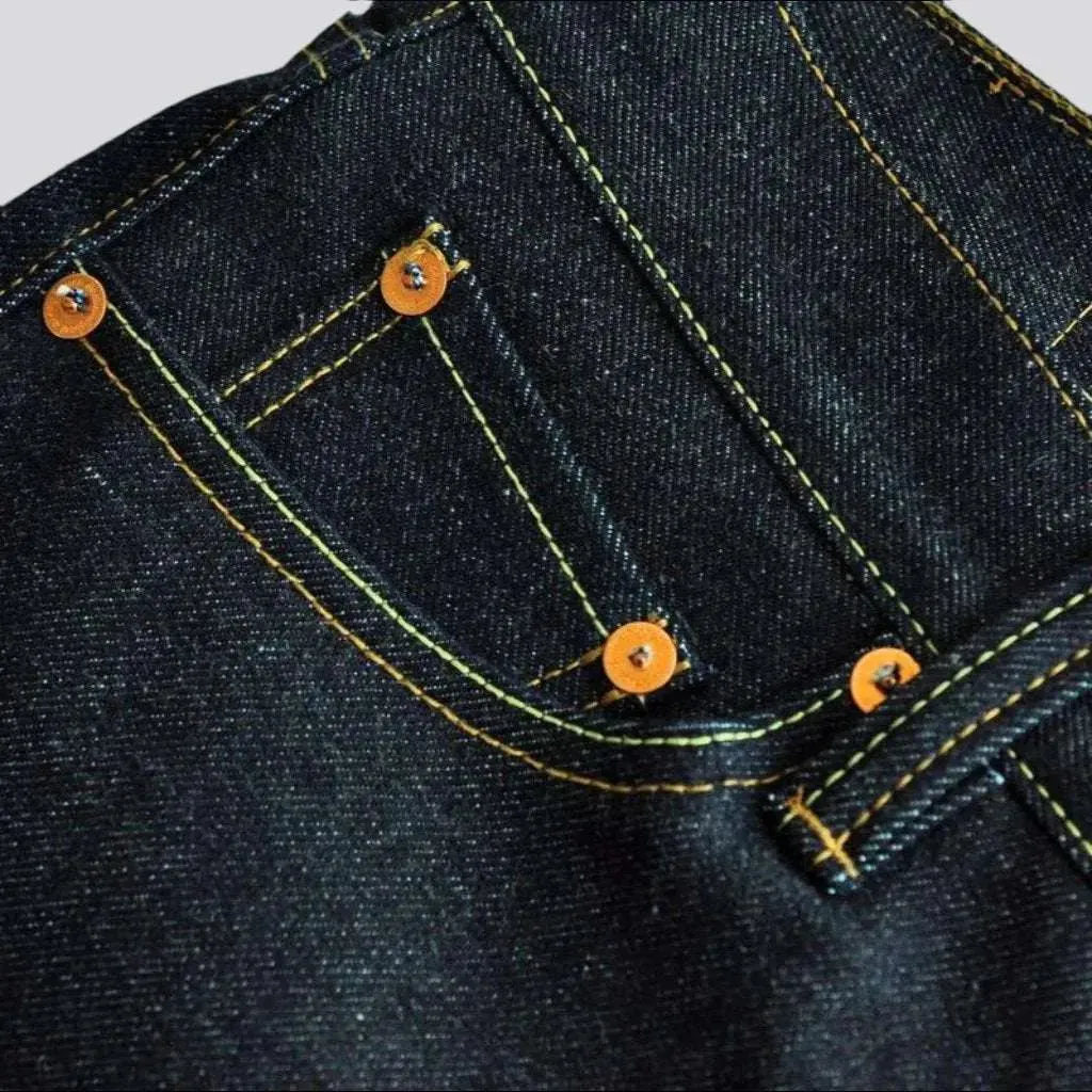 Straight 18oz men's self-edge jeans