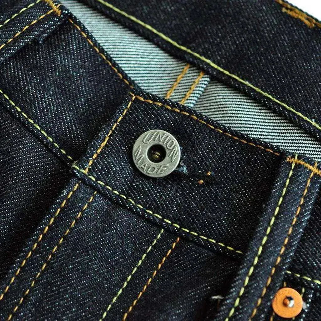 Straight 18oz men's self-edge jeans