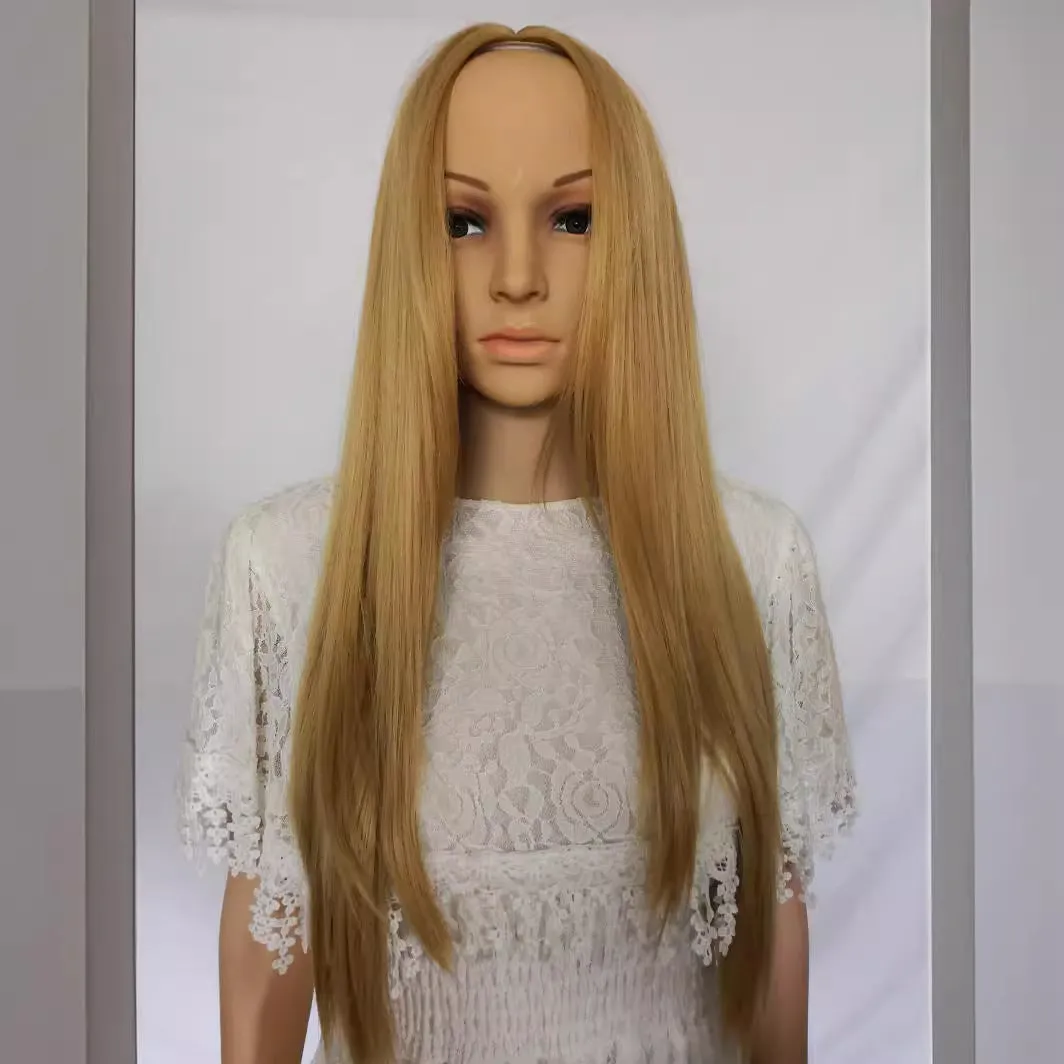 Straight Blonde Wig- Synthetic Blend Wig