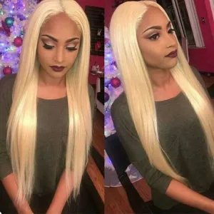 Straight Blonde Wig- Synthetic Blend Wig