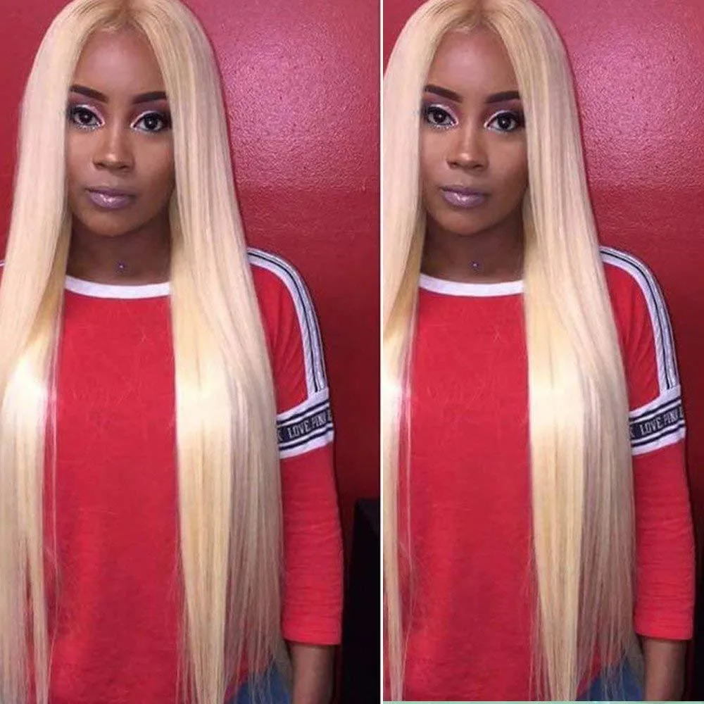 Straight Blonde Wig- Synthetic Blend Wig