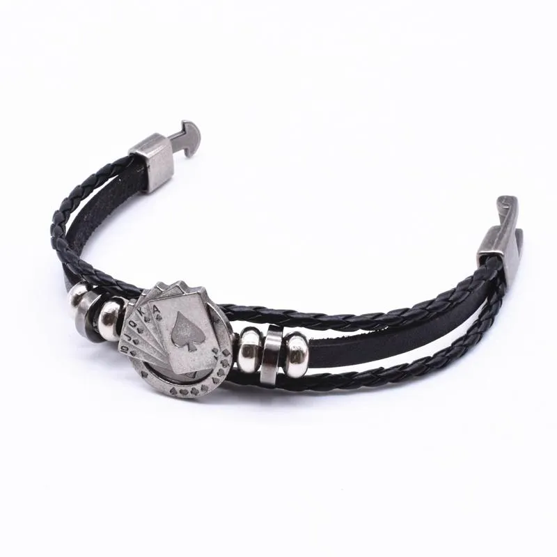 Straight Flush Poker Charm Bracelet