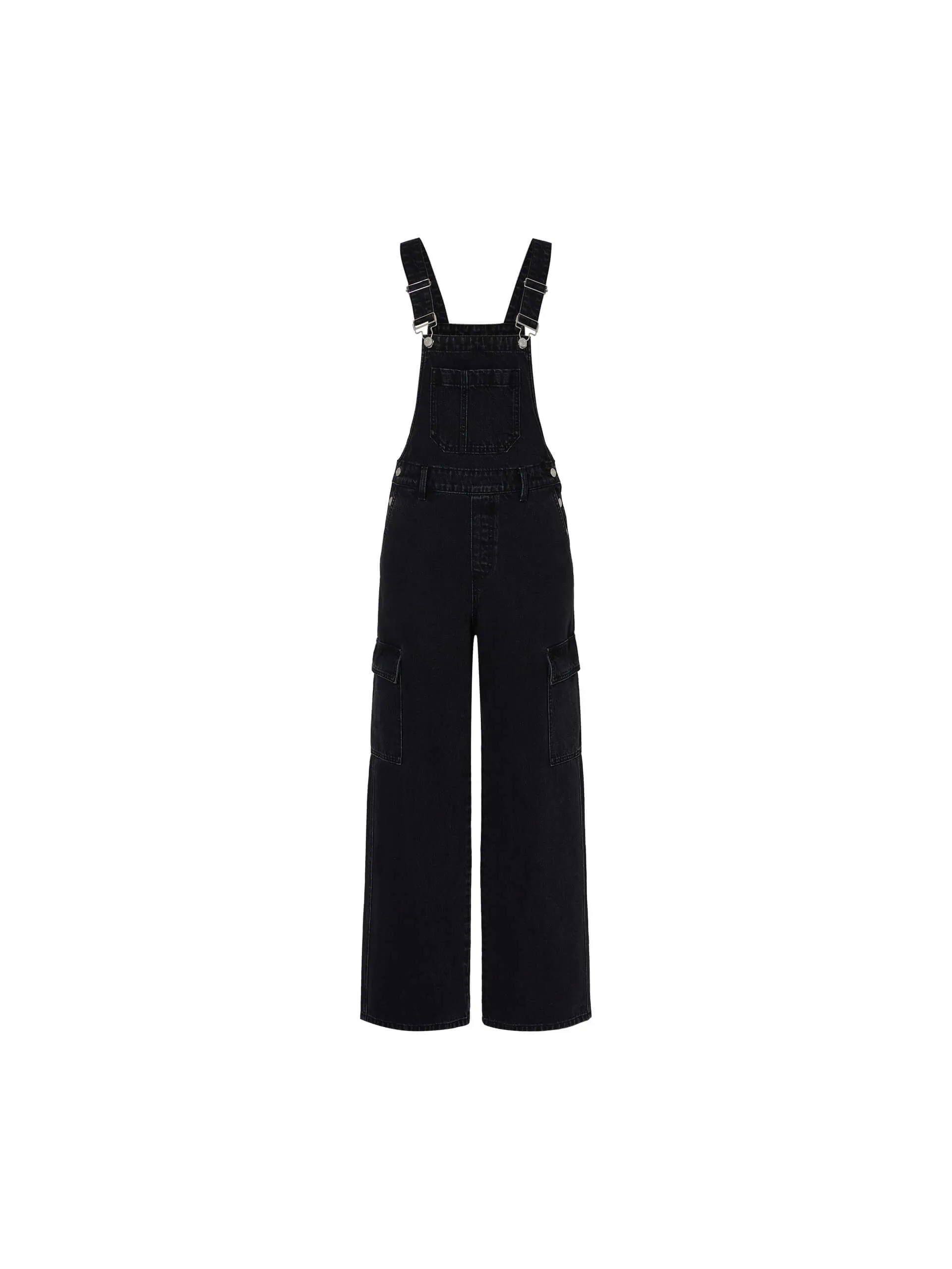 Straight Leg Denim overalls