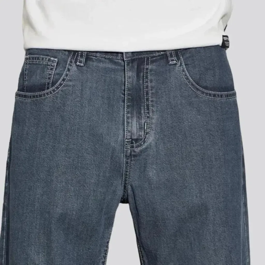 Straight men's thin jeans