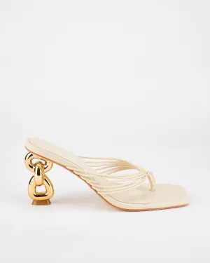 Strand Heel Off White