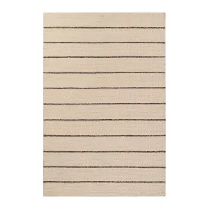 Strand Ivory / Black Rug