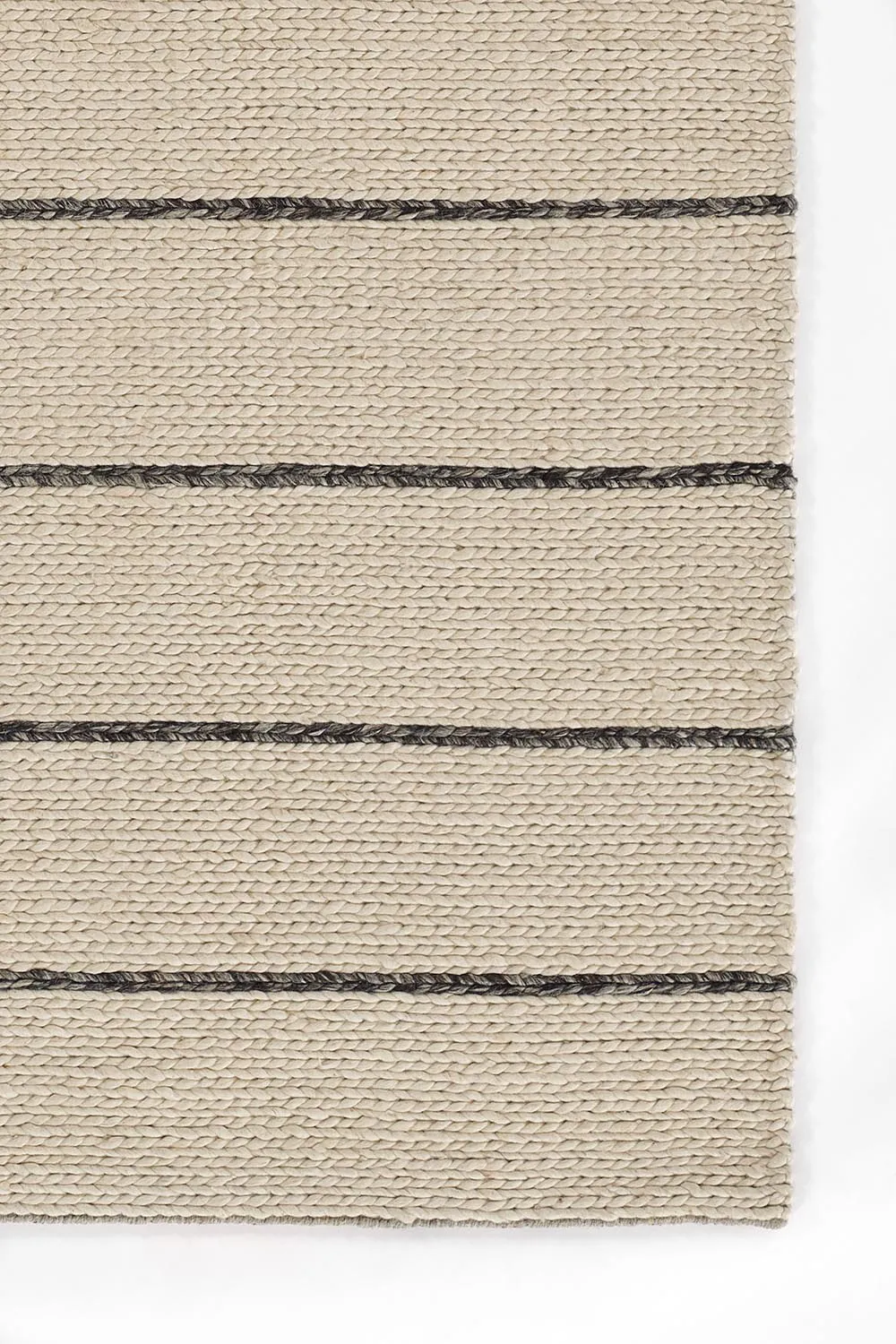 Strand Ivory / Black Rug