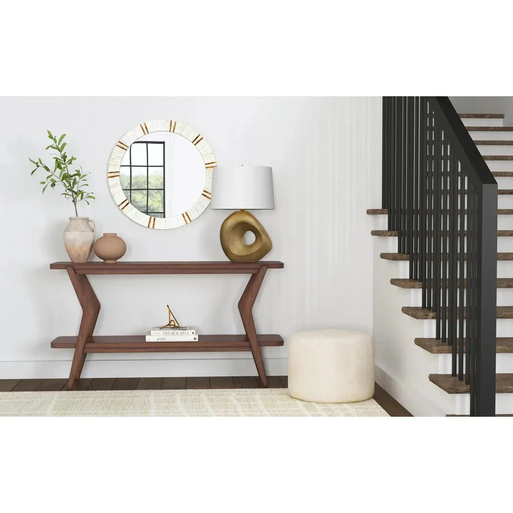 Stratton Wood Brown Rectangular Console Table