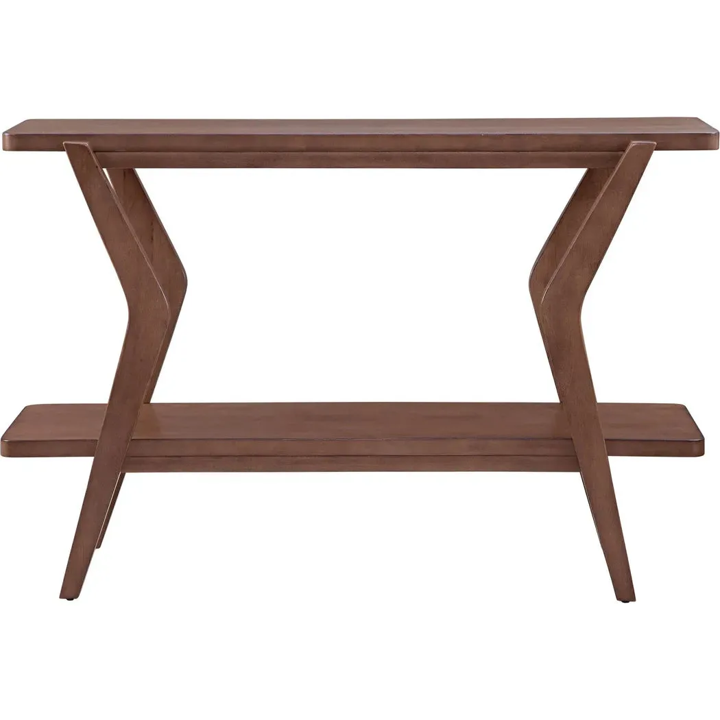 Stratton Wood Brown Rectangular Console Table