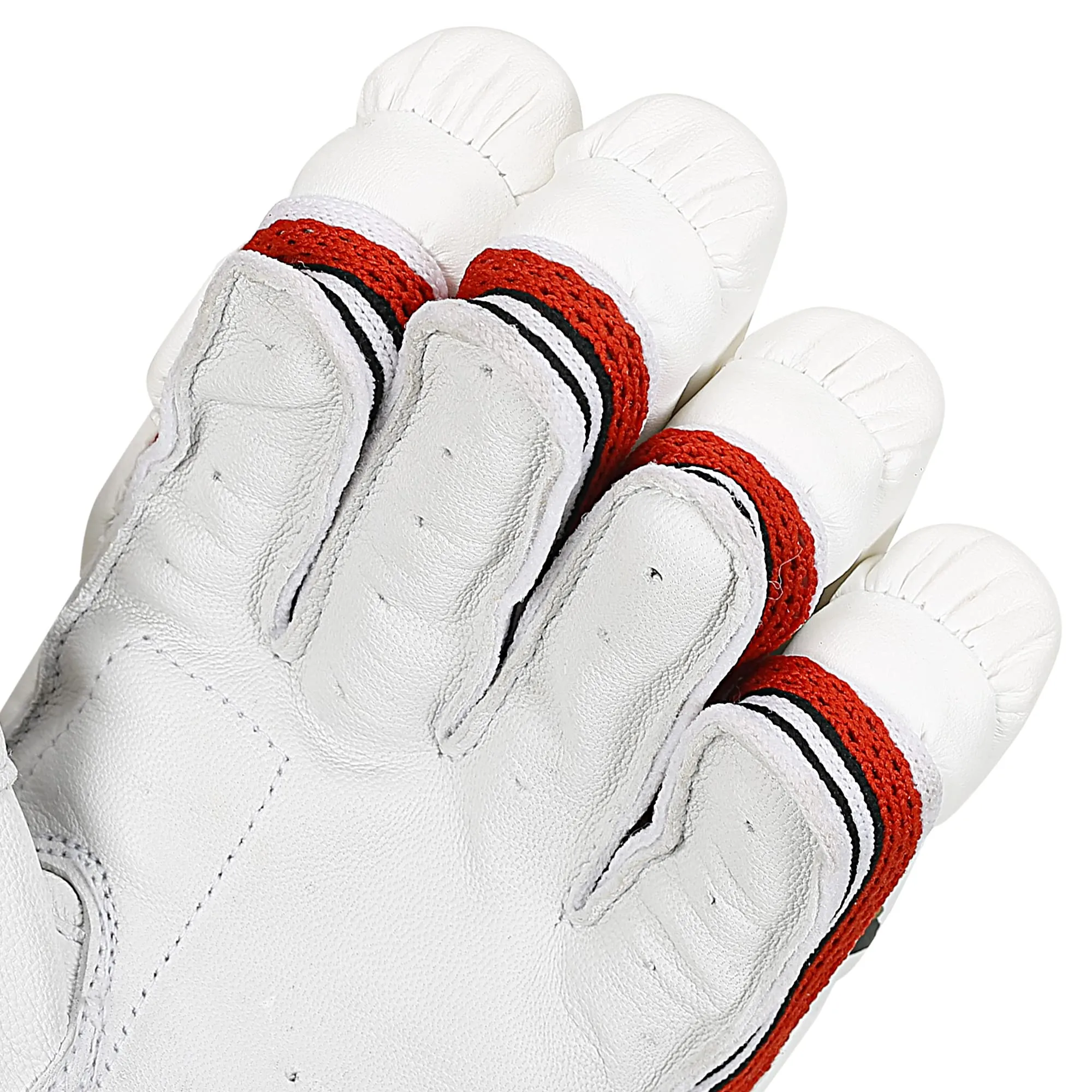 STRAUSS Cricket Batting Gloves | Edition: Test | Size: Mens | for Left-Hand Batsman | Premium Protection | Egronomic Design | Leather Ball Cricket Batting Gloves