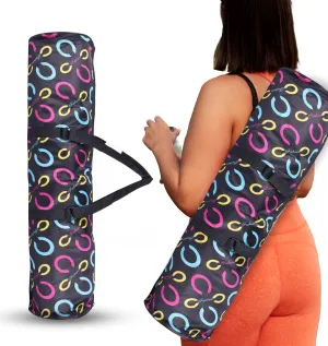 STRAUSS Yoga Mat Bag with Shoulder Strap | Washable & Durable Yoga Mat Cover Bag | Travel, Yoga & Gym Shoulder Bag | Along with Side Pocket | Ideal for Men & Women, (Floral)