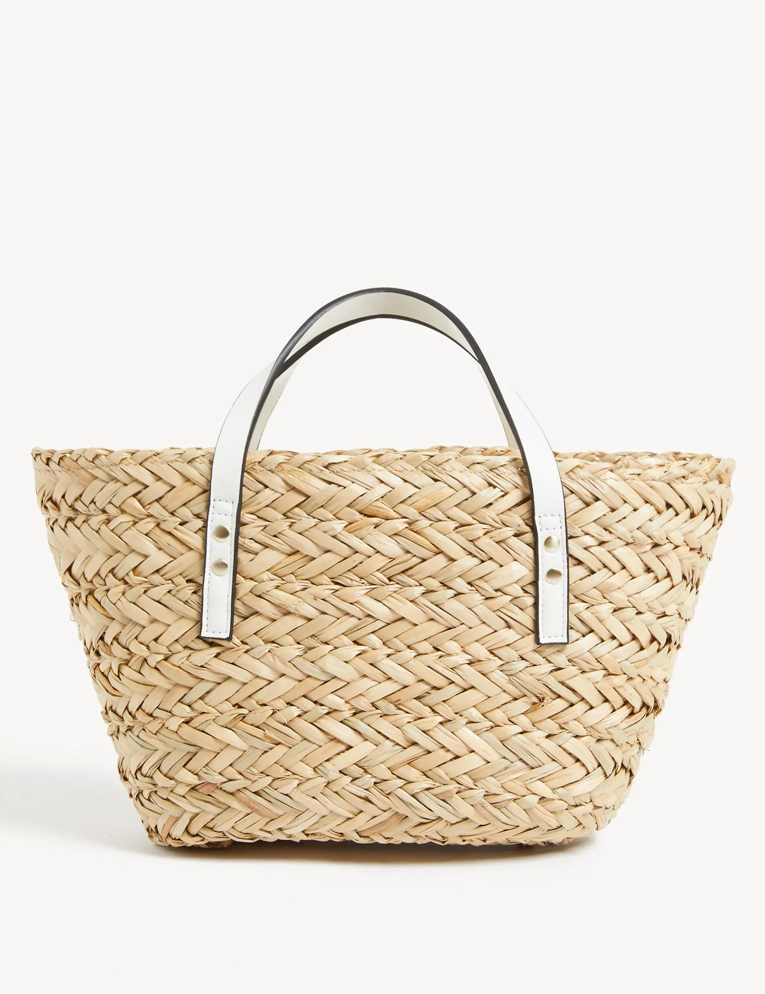 Straw Drawstring Tote Bag