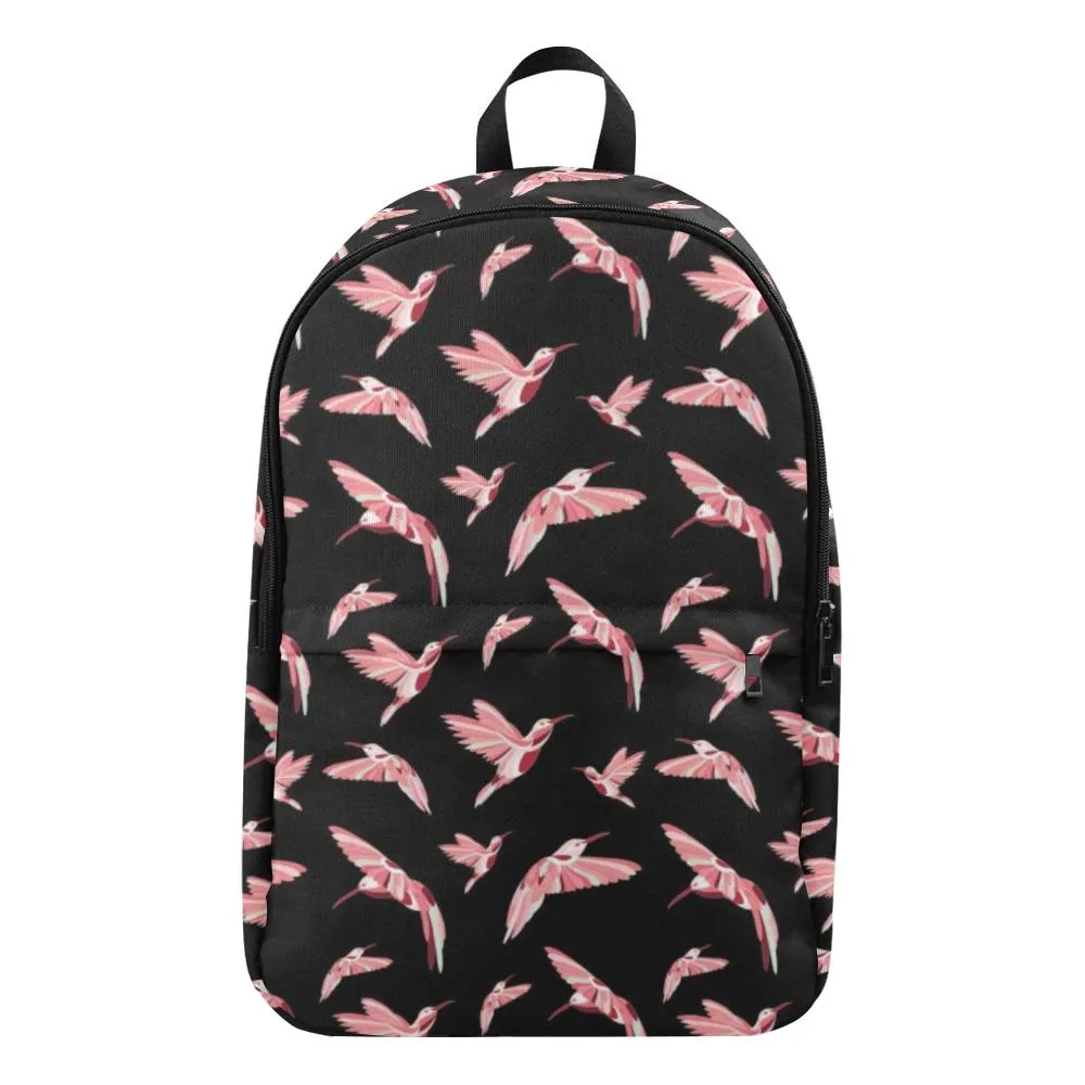 Strawberry Black Backpack for Adult