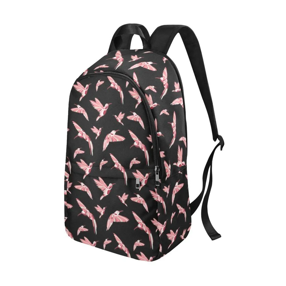 Strawberry Black Backpack for Adult