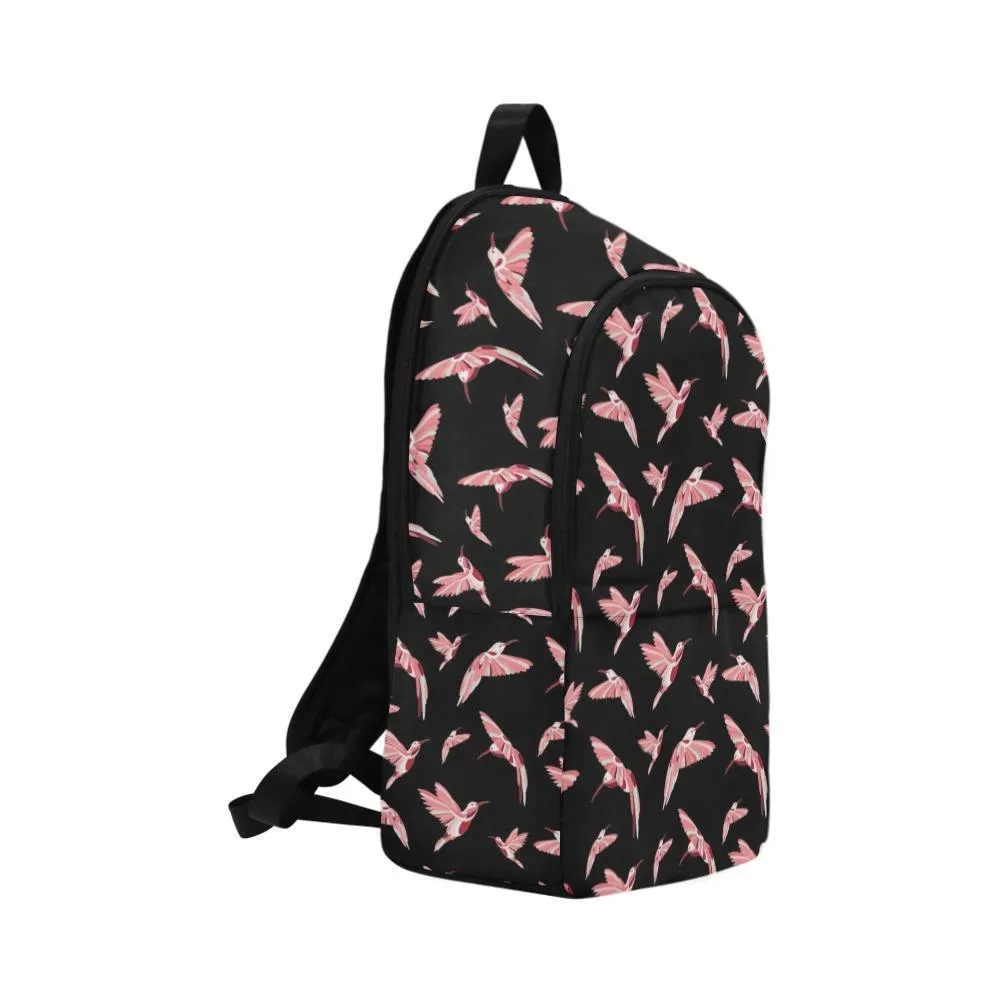 Strawberry Black Backpack for Adult