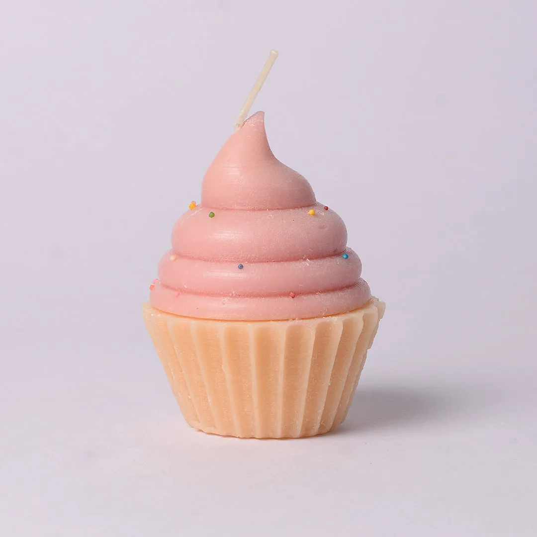 Strawberry Cupcake Candle