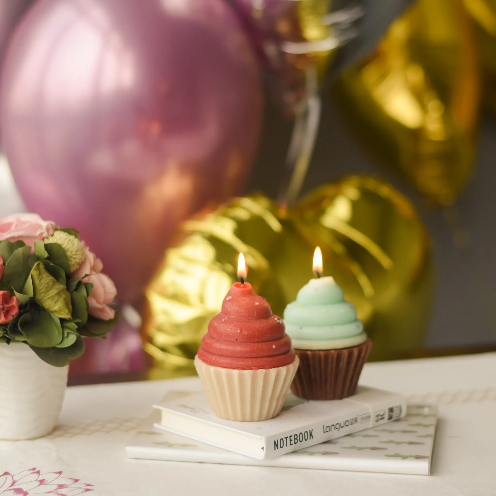 Strawberry Cupcake Candle