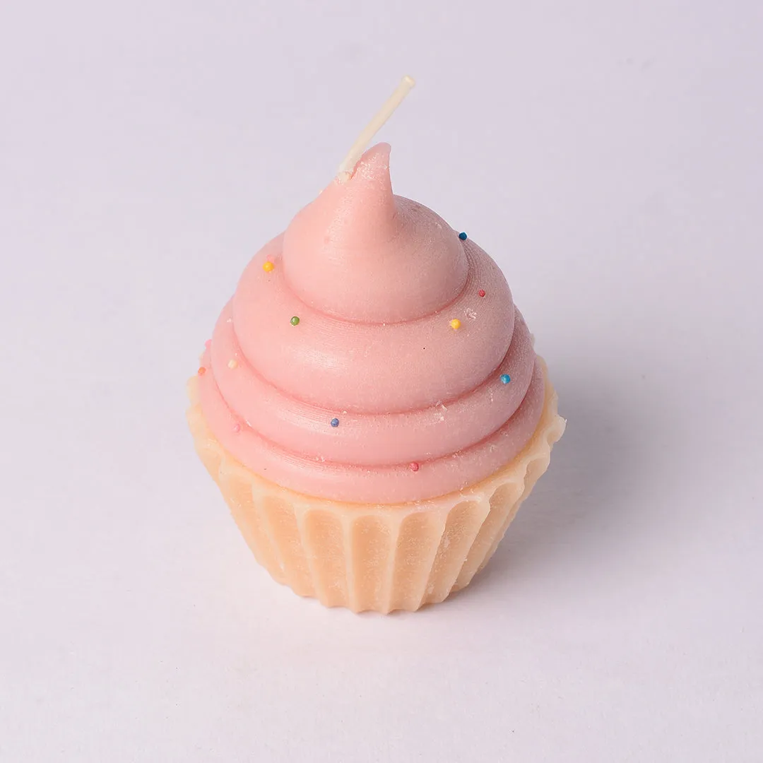 Strawberry Cupcake Candle