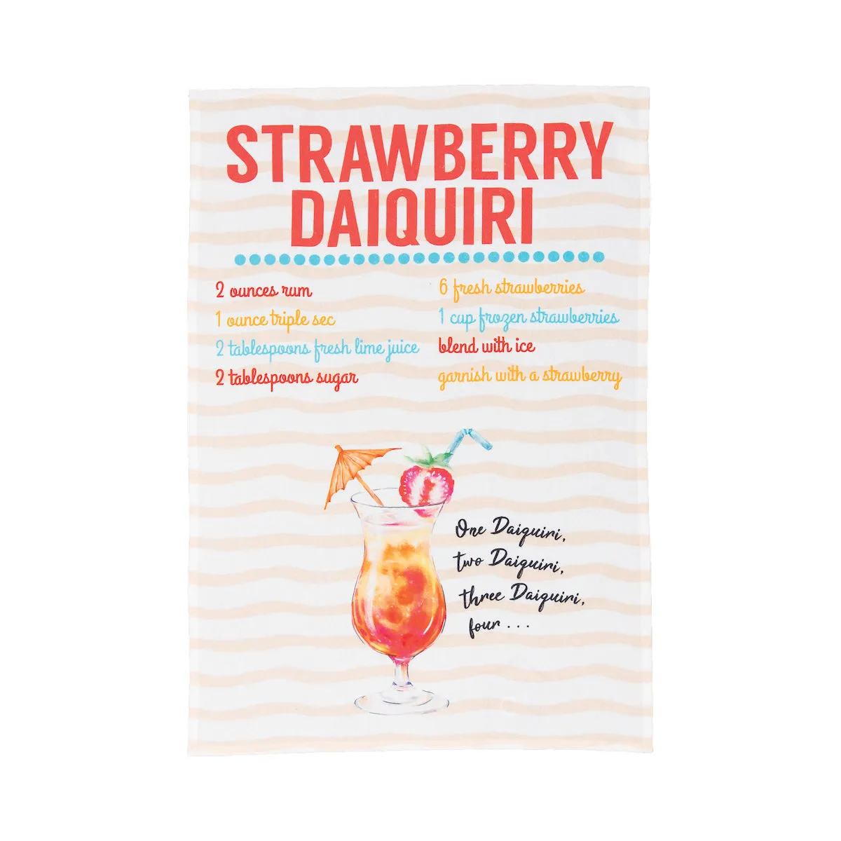 Strawberry Daiquiri Kitchen Towel