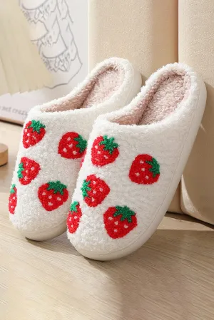 Strawberry Fuzzy Slippers | PRE ORDER