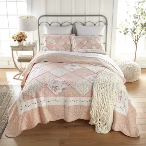 Strawberry Garden 3-Piece Quilt Set - King