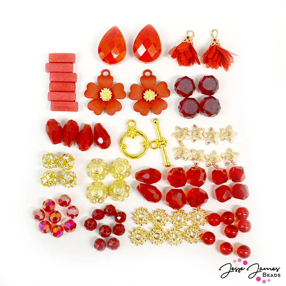 Strawberry Rhubarb Mini Bead Mix