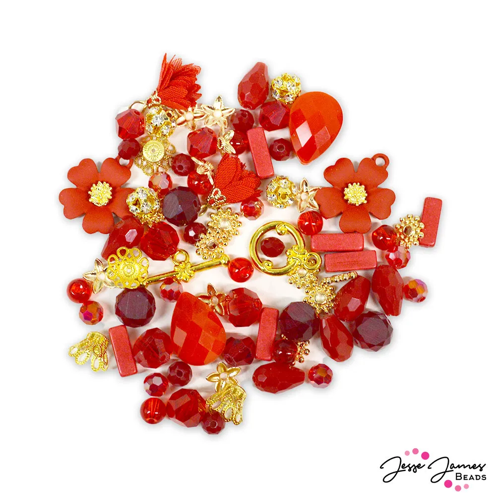 Strawberry Rhubarb Mini Bead Mix