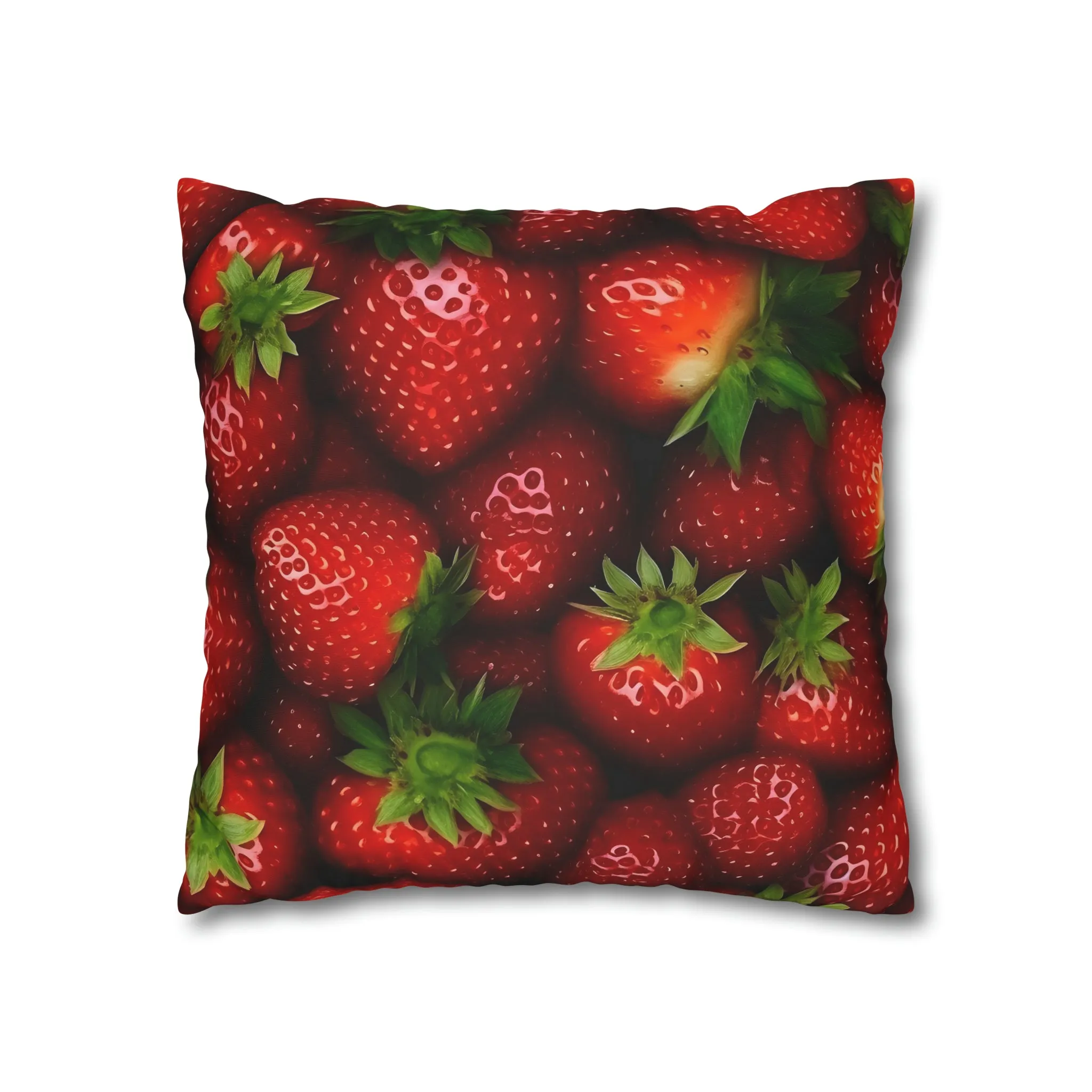 Strawberry Spun Polyester Pillowcase