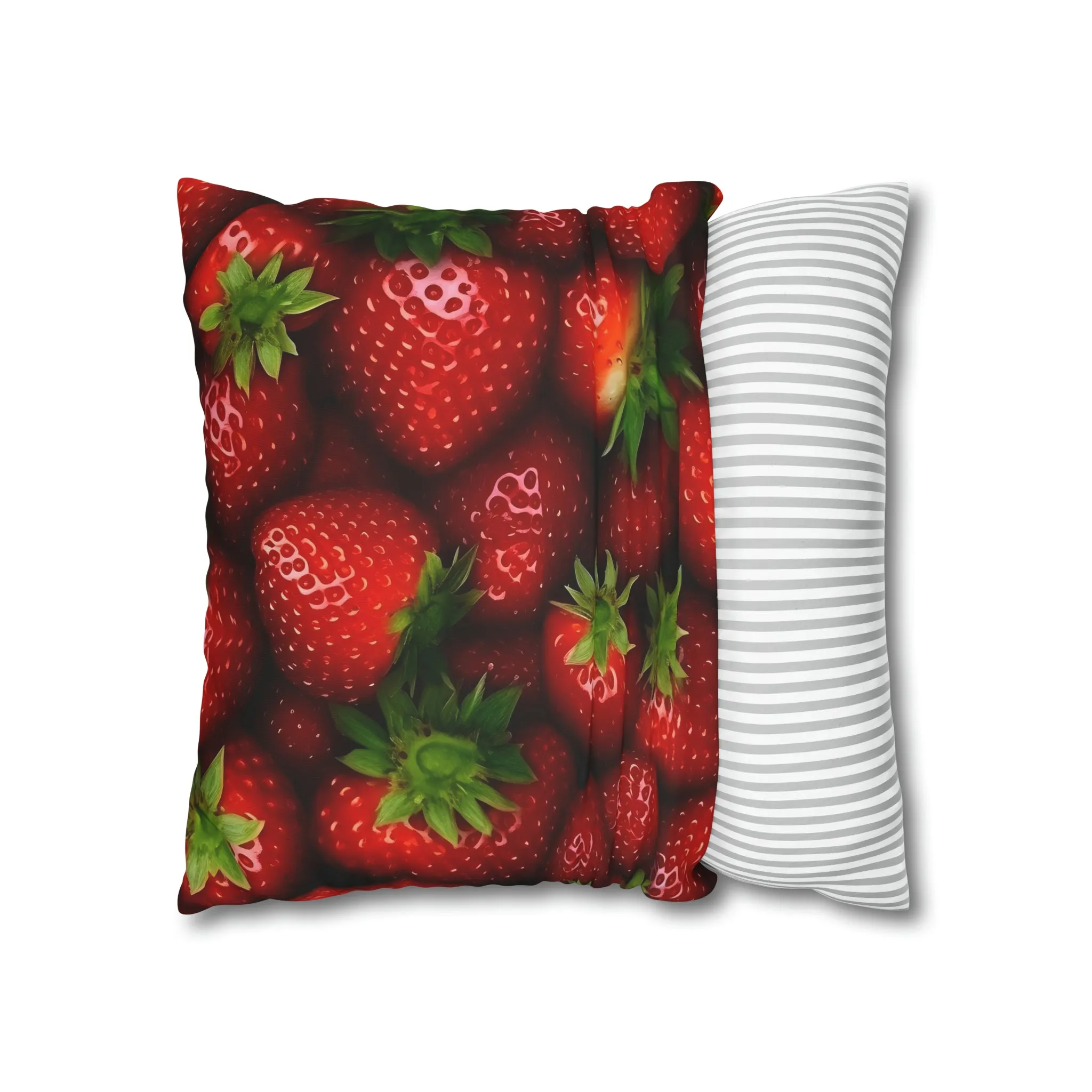 Strawberry Spun Polyester Pillowcase