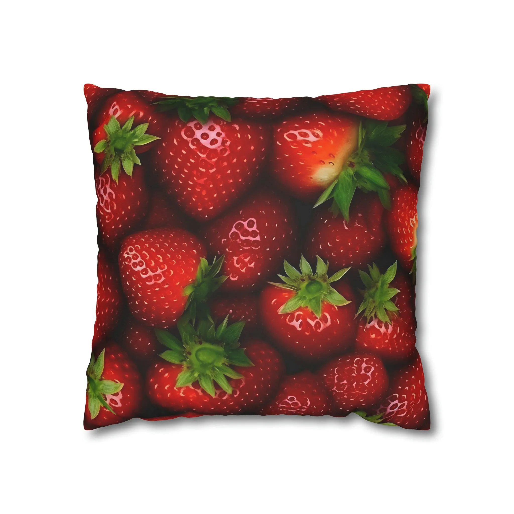 Strawberry Spun Polyester Pillowcase