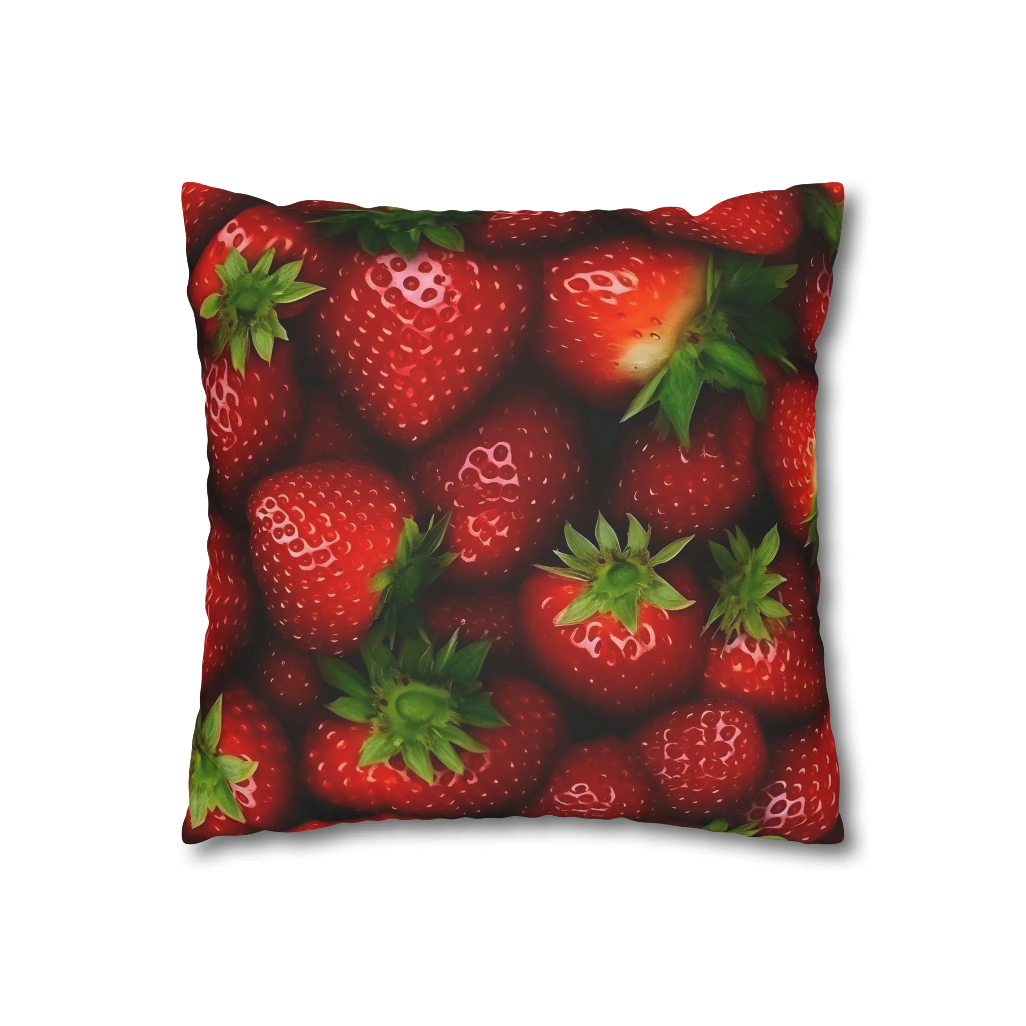 Strawberry Spun Polyester Pillowcase