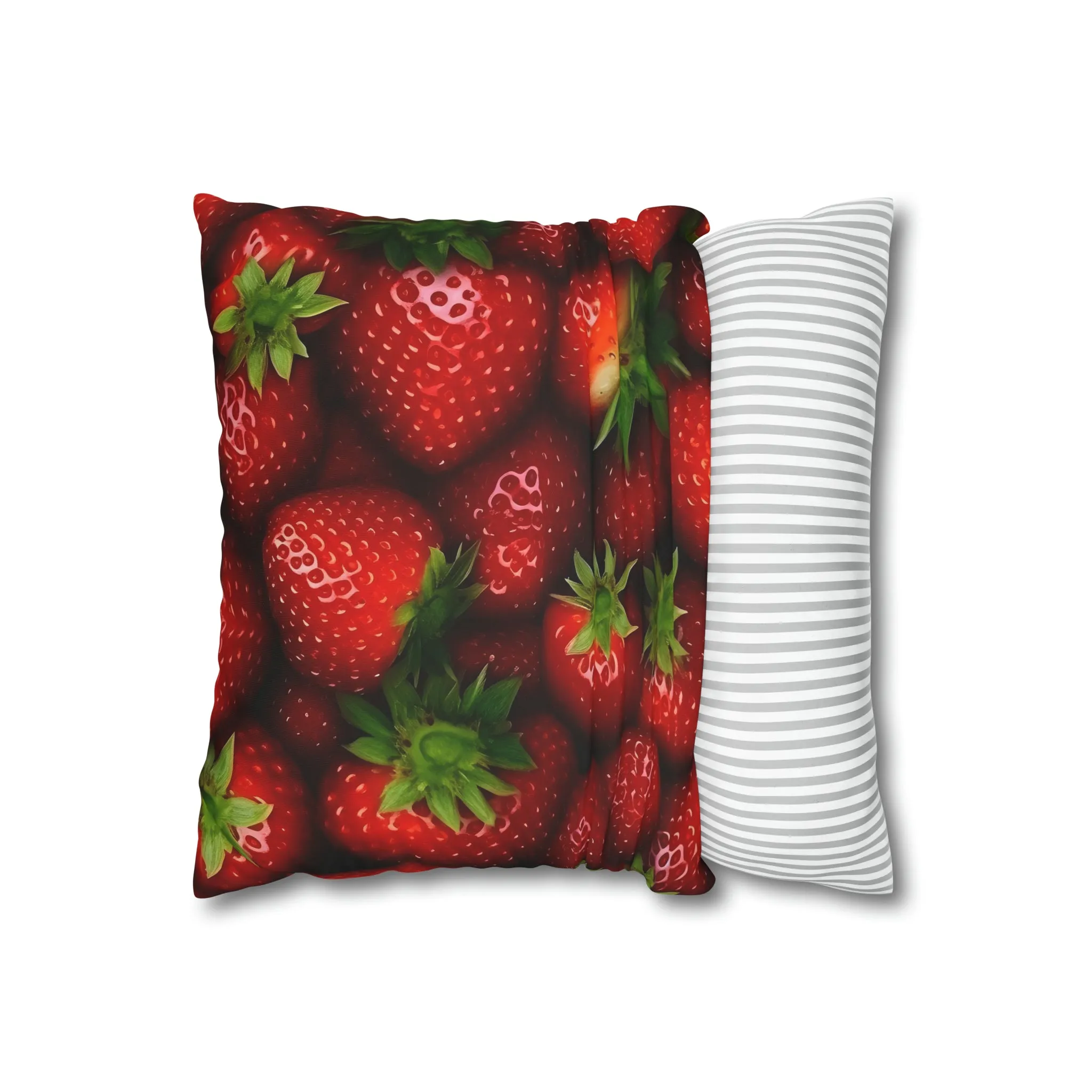 Strawberry Spun Polyester Pillowcase