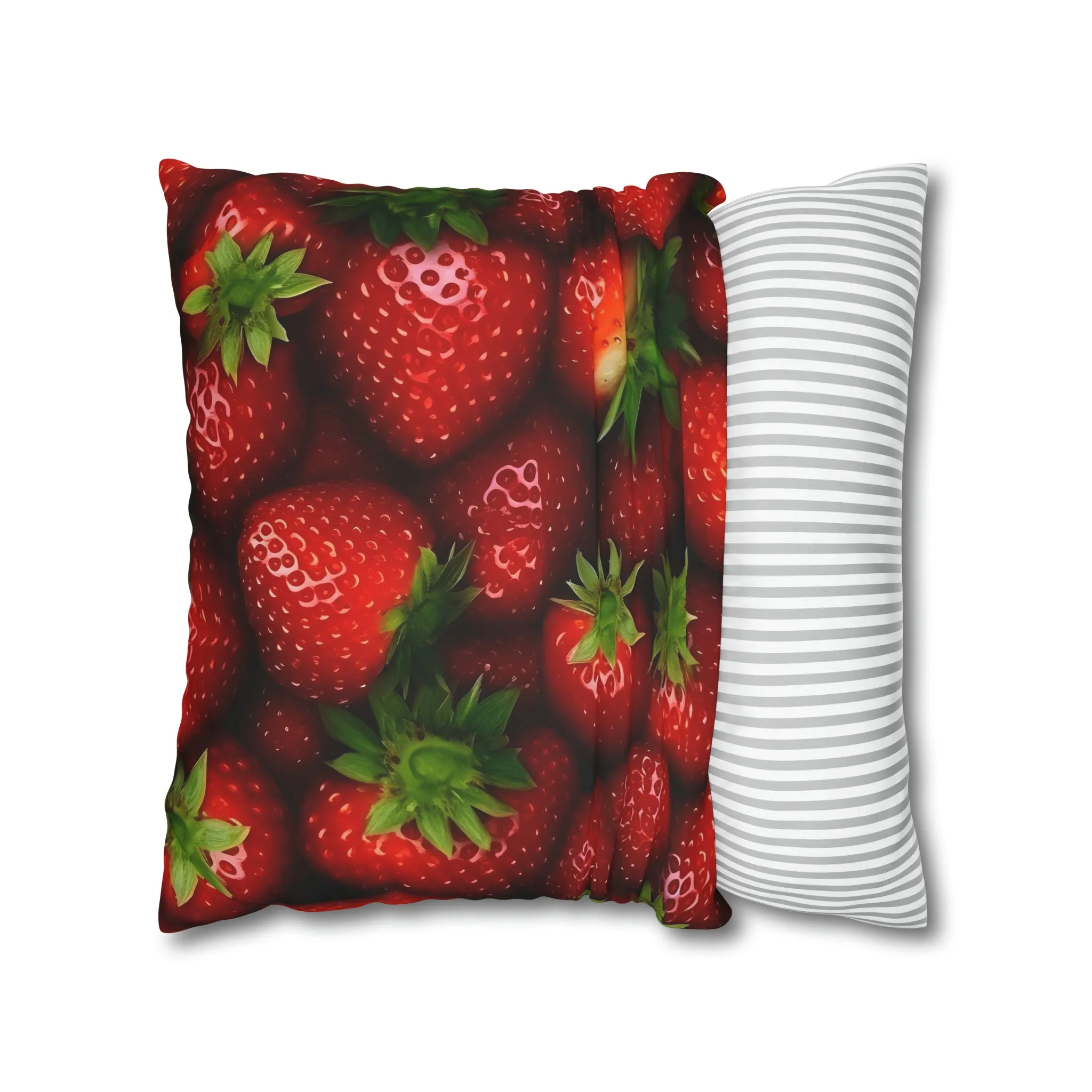 Strawberry Spun Polyester Pillowcase