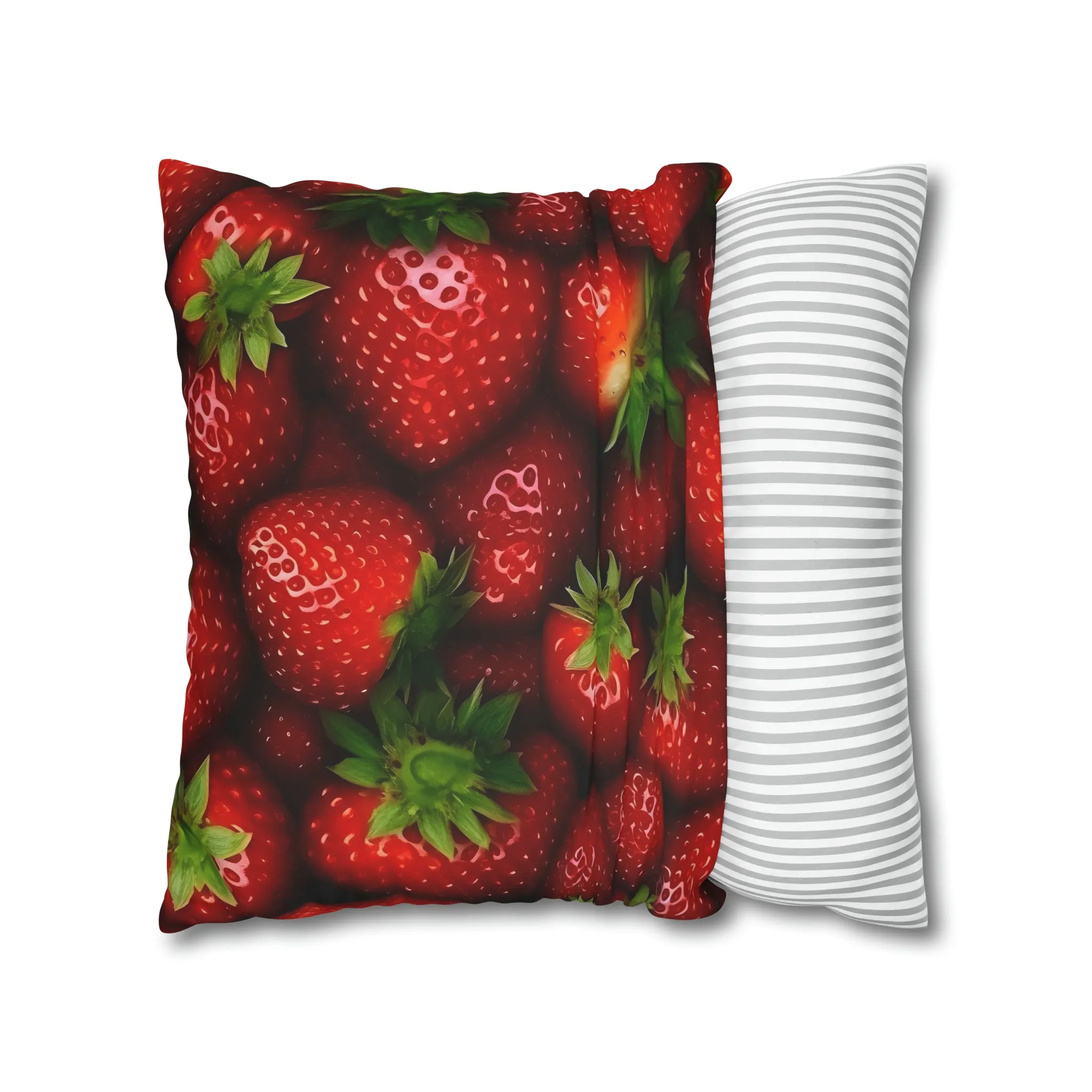 Strawberry Spun Polyester Pillowcase