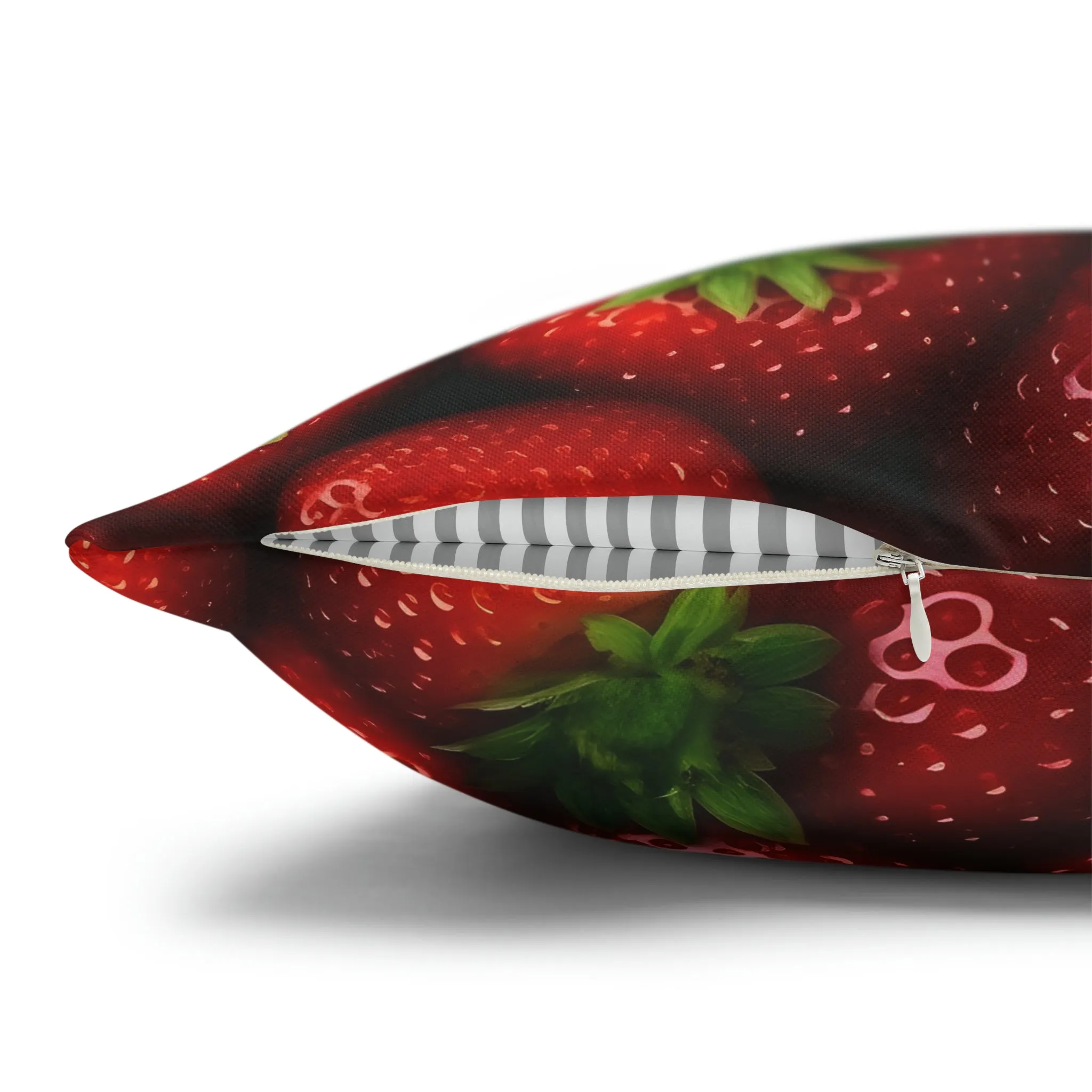 Strawberry Spun Polyester Pillowcase