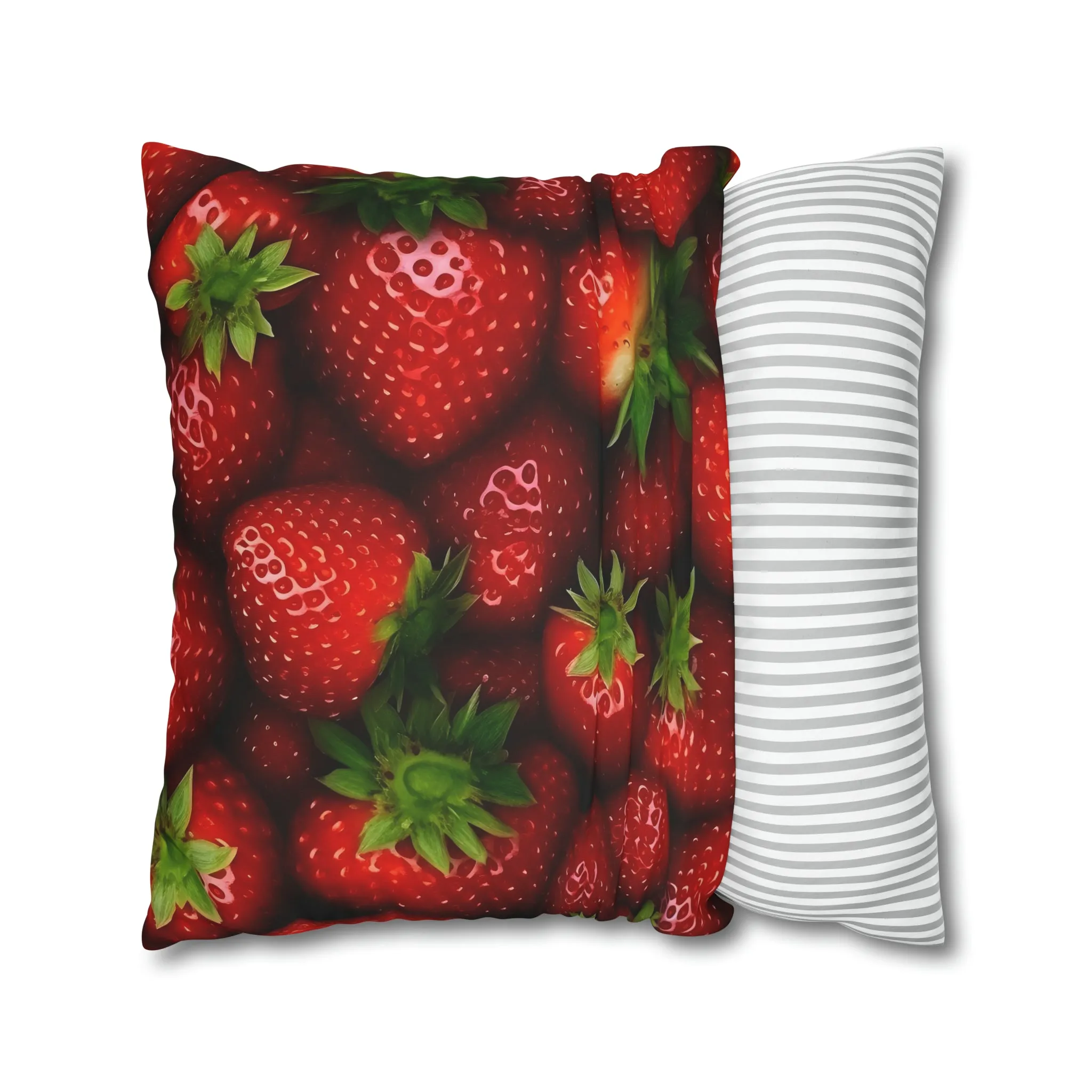 Strawberry Spun Polyester Pillowcase