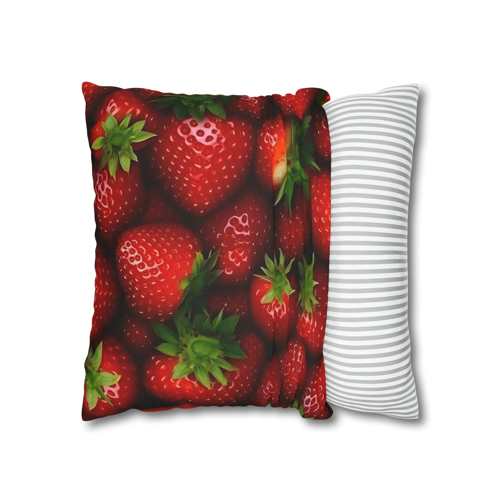 Strawberry Spun Polyester Pillowcase