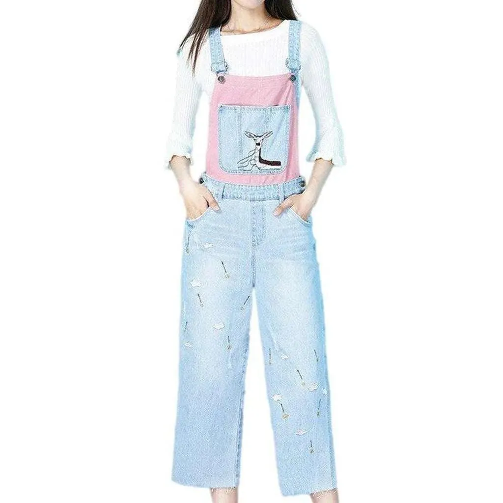 Street denim dungaree for ladies