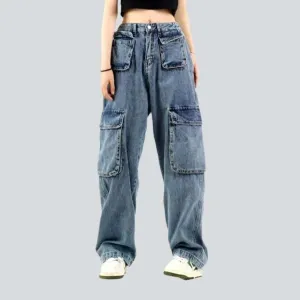 Street design baggy cargo jeans