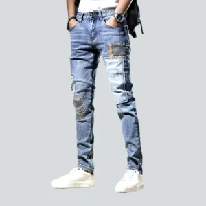 Street men's slim jeans