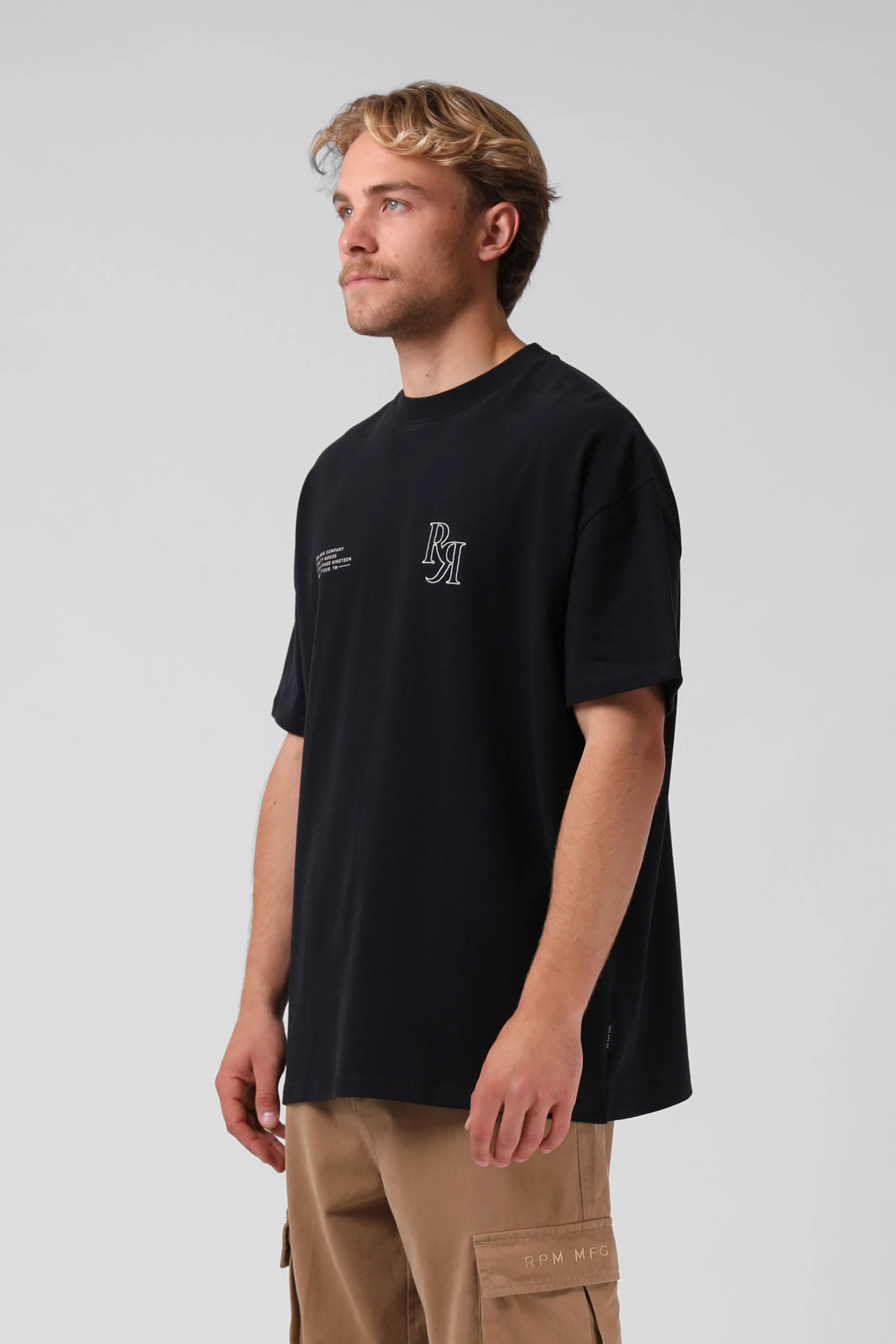 Street Sanded OS Tee - Vintage Black