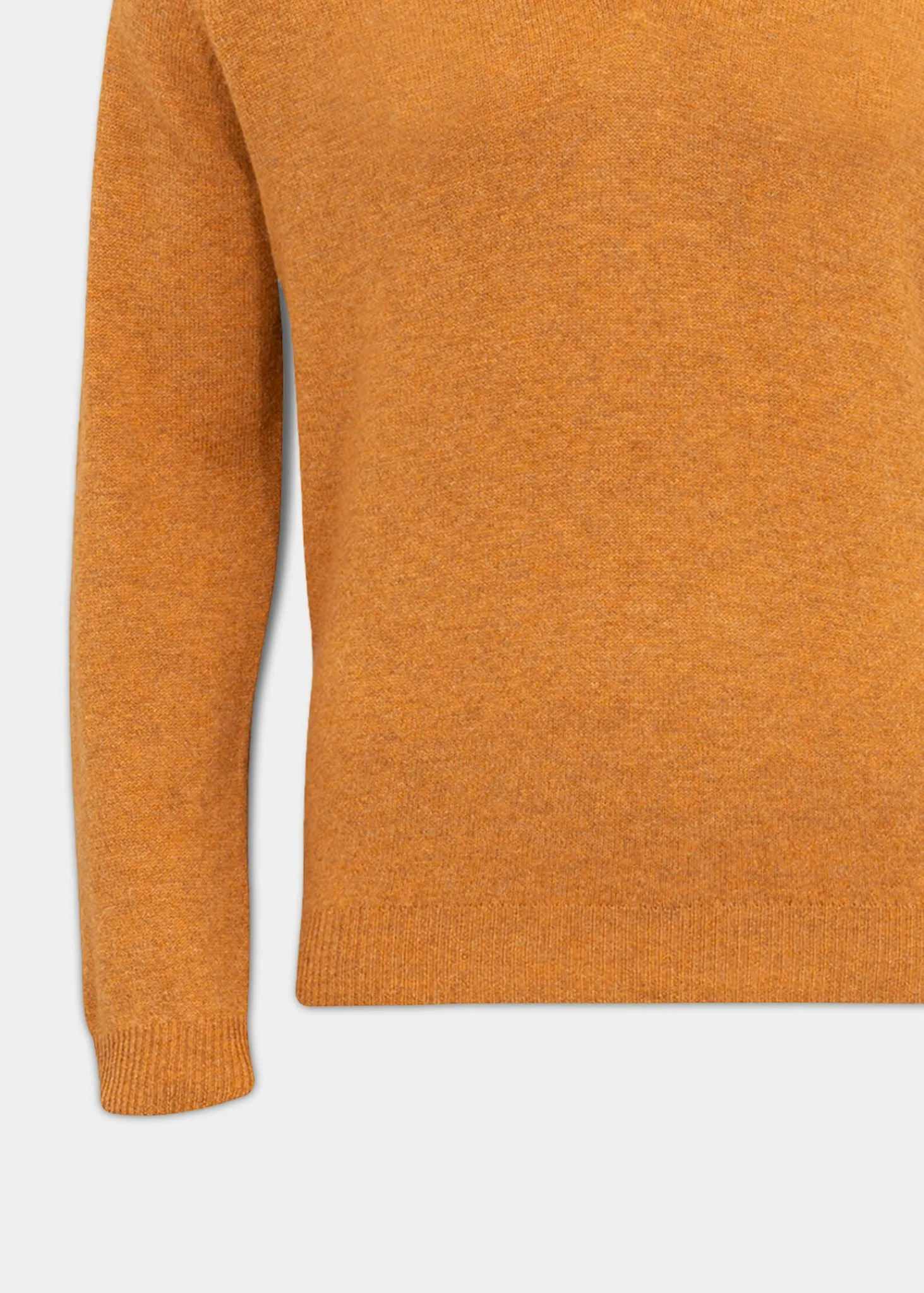 Streetly Men's V Neck Jumper In Gazelle - Classic Fit