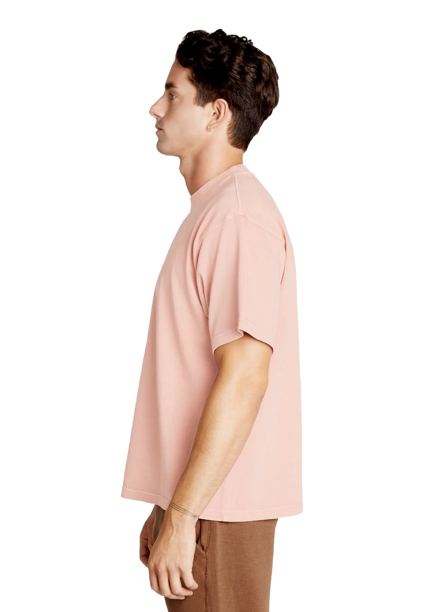 Streetwear Heavyweight Short Sleeve Tee - Salmon