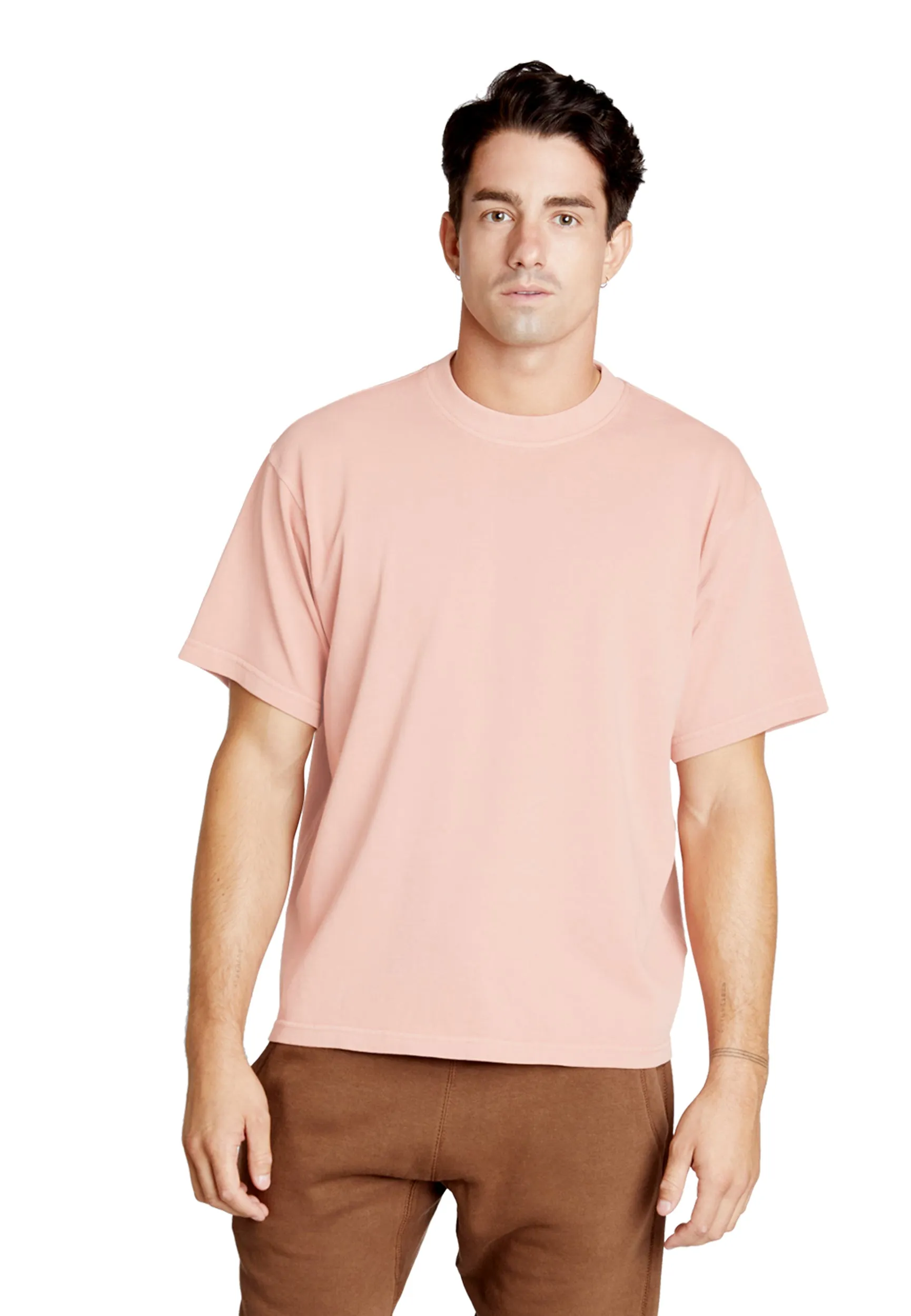 Streetwear Heavyweight Short Sleeve Tee - Salmon