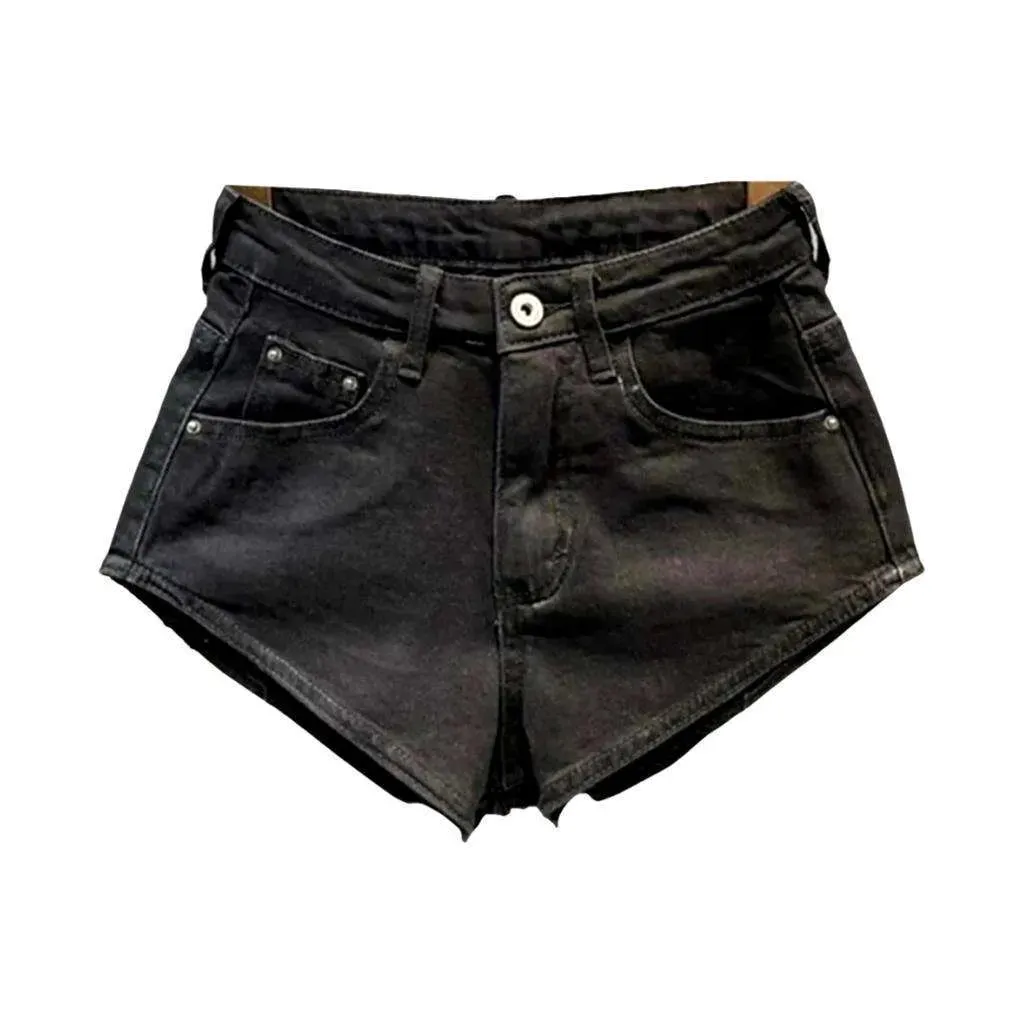 Streetwear vintage women's denim shorts